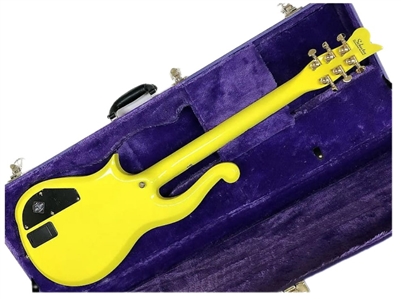 Prince Owned & Stage Played Yellow Schecter Cloud Guitar (RGU)