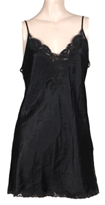 Courtney Love Early Stage Worn Victoria's Secret Black Babydoll Slip Dress