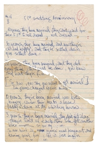 Jimi Hendrix Experience 51st Anniversary Handwritten Lyrics With Two Sets Of Autographs (REAL)
