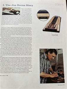 The Beatles John Lennon, Paul McCartney & George Harrison Used Burns Prototype 8-String Lap Steel Guitar - Jim Burns Personal 1/1 Lap Steel Guitar
