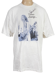 Peter Frampton Signed Times Change...Legends Live On Signature Les Paul T-Shirt