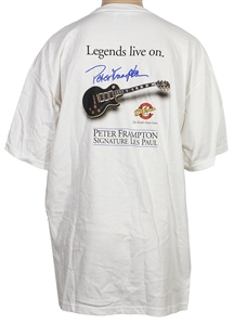 Peter Frampton Signed Times Change...Legends Live On Signature Les Paul T-Shirt