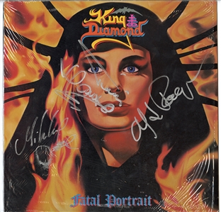 King Diamond Fatal Portrait Band Signed Album