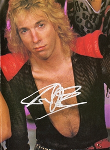 Scorpions Signed Pull-Out Magazine Poster