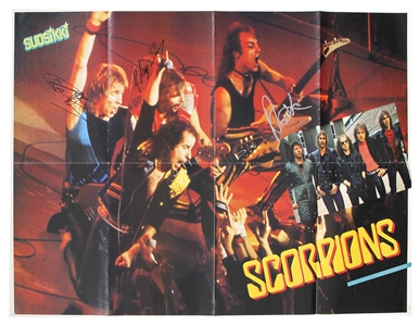 Scorpions Signed Pull-Out Magazine Poster
