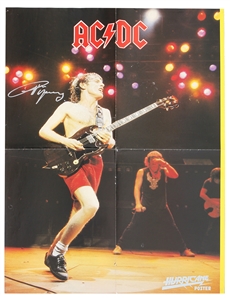 AC/DC Angus Young Signed Hurricane Poster (REAL)