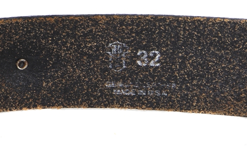 Slash Owned & Worn Harley-Davidson Motorcycles Leather Belt