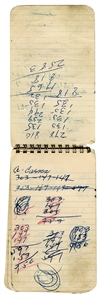 Shoeless Joe Jackson Owned & Handwritten Personal Penmark Notebook (Beckett Guaranteed)