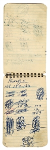 Shoeless Joe Jackson Owned & Handwritten Personal Penmark Notebook (Beckett Guaranteed)