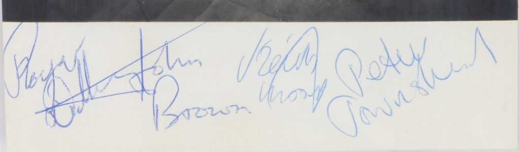 The Who 1964 Signed Promotional Photograph - Known as “The High Numbers” Slabbed (Beckett)