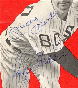 Mickey Mantle & Roger Maris Signed 1965 Chicago White Sox Official Scorebook (JSA)