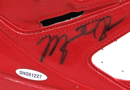 Michael Jordan Signed Custom Made Air Jordan Basketball Shoes Size 13 - Exclusively Made For Jordan For 2010 Flight School (UDA)