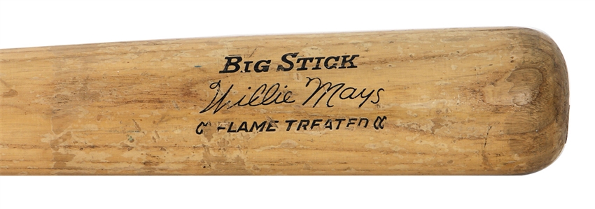 Willie Mays Vintage Pro Stock Model Bat - Heavy Game Use Attribution to Willie Mays (PSA/DNA & Mears)