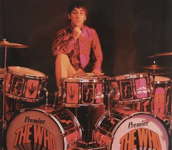 The Who Keith Moon Used Bass Logo Drumhead For Pictures of Lily Premiere Prototype Kit