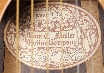 Fleetwood Mac Lindsey Buckingham “Mirage” Album Recording Session Used Custom Moller OV-6F Acoustic Guitar - Stage Used by Johnny Cash & Studio Used by Tom Petty, Neil Young & More (Buckingham LOA)