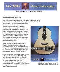Fleetwood Mac Lindsey Buckingham “Mirage” Album Recording Session Used Custom Moller OV-6F Acoustic Guitar - Stage Used by Johnny Cash & Studio Used by Tom Petty, Neil Young & More (Buckingham LOA)