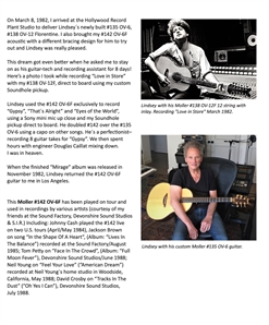 Fleetwood Mac Lindsey Buckingham “Mirage” Album Recording Session Used Custom Moller OV-6F Acoustic Guitar - Stage Used by Johnny Cash & Studio Used by Tom Petty, Neil Young & More (Buckingham LOA)