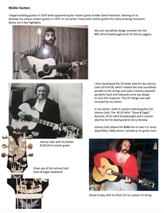 Fleetwood Mac Lindsey Buckingham “Mirage” Album Recording Session Used Custom Moller OV-6F Acoustic Guitar - Stage Used by Johnny Cash & Studio Used by Tom Petty, Neil Young & More (Buckingham LOA)