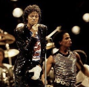 Michael Jackson 1984 Victory Tour Owned & Worn Custom Bill Whitten Black Sequin Jacket (RGU)