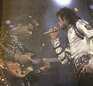 Michael Jackson Jon Myron Clarke 1987 “BAD” Tour Stage Used Valley Arts Custom Stratocaster