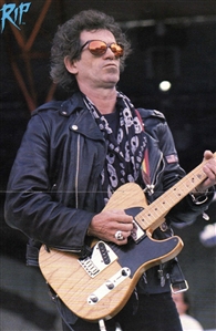 Keith Richards Stage Worn Skull Scarf