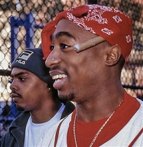 Tupac Shakur Owned & Worn Red Bandana Do-Rag