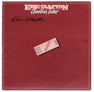 Eric Clapton Vintage Full Signature Signed Another Ticket Album
