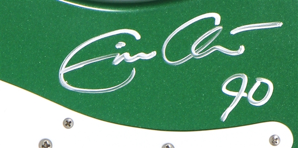 Eric Clapton Played & Signed Clapton Signature Model Green Fender Stratocaster Electric Guitar with Fender Hard Case All Tags (REAL)