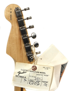 Eric Clapton Played & Signed Clapton Signature Model Green Fender Stratocaster Electric Guitar with Fender Hard Case All Tags (REAL)