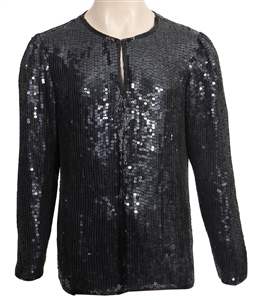 Michael Jackson 1984 Victory Tour Owned & Worn Custom Bill Whitten Black Sequin Jacket (RGU)