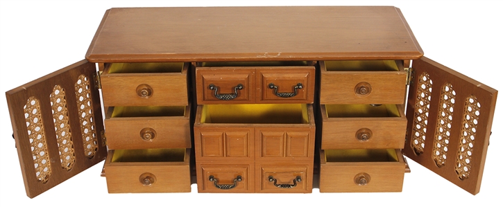 Elvis Presley Owned & Used Large Elaborate Wooden Jewelry Box