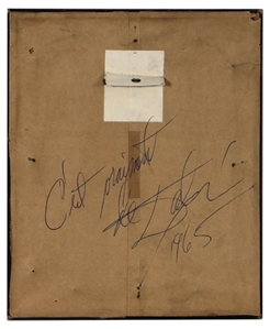 Salvador Dali Twice-Signed Original Artwork Circa 1965