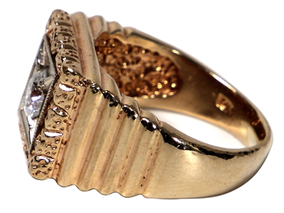Elvis Presley Owned & Worn 14kt Gold Single Solitaire Diamond Ring