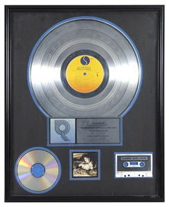 Madonna Like A Virgin Original RIAA Platinum Certified Sales Award