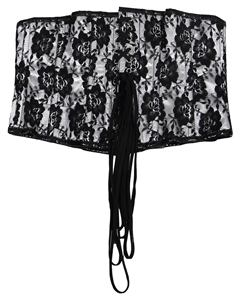 Madonna Stage Worn Black Vinyl & Lace Corset