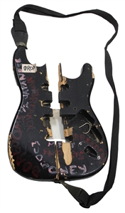 Nirvana Pat Smear Owned & Stage Played Guitar - Hand Painted & Played by Kurt Cobain - Smashed by Friend on Stage 11/15/1993 with Photographs! (RGU)