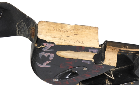 Nirvana Pat Smear Owned & Stage Played Guitar - Hand Painted & Played by Kurt Cobain - Smashed by Friend on Stage 11/15/1993 with Photographs! (RGU)