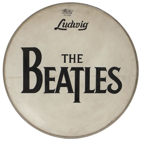 The Beatles Hand Painted “Beatles Drop T” Drumhead - Made for Ringo Starr Circa 1969 (RGU)