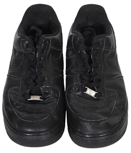 Kendrick Lamar Untitled Song Cover Art Nike Air Force 1 ‘82’ Low 'Black Black’ Shoes - Featured on Kendrick Lamar’s Instagram!