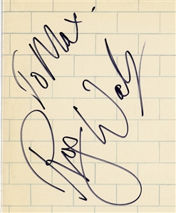 Roger Waters Signed “The Wall” Album (Maxim Langstaff Collection)