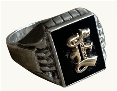 Elvis Presley Personally Owned & Worn Black Onyx “E” Ring