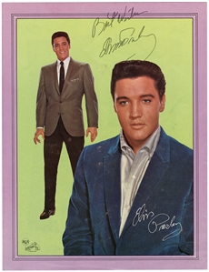 Elvis Presley Signed Promotional Print Photograph (JSA)