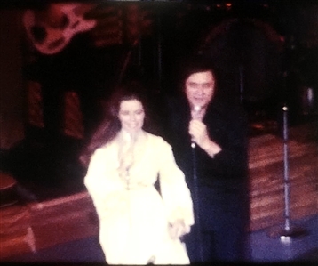 Johnny Cash Original Unreleased 1975 Concert 8 MM Master Video Reels (3) With Johnny Cash & Carl Perkins Nov 1973 Hilton Las Vegas 120 Minute Audio Tape & Feb 1975 Las Vegas Hilton 120 Minute Tape