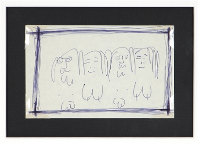 John Lennon Incredible Drawings of Young & Old John Lennon and Yoko Ono (Caiazzo)