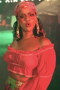 Rihanna Green Versace Belt Worn in 2017 Wild Thoughts Music Video