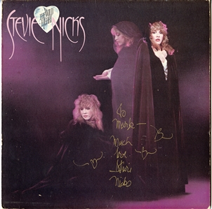 Stevie Nicks Vintage Signed “The Wild Heart" Album Flat (REAL)