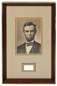 Two Strands of Abraham Lincolns Hair (Ex. Forbes Collection)