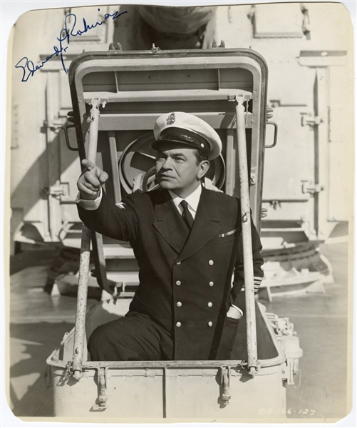 Edward Robinson Signed Photograph
