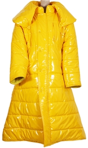 Nicki Minaj Photoshoot Worn Brandon James Yellow Puffer Jacket Circa 2019