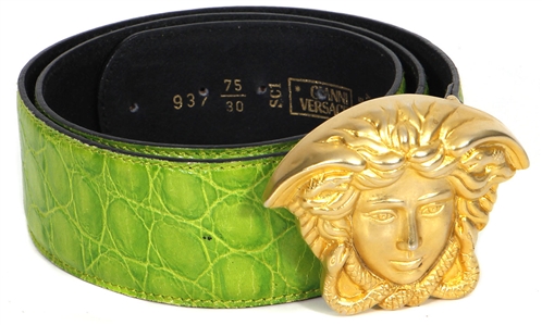 Rihanna Green Versace Belt Worn in 2017 "Wild Thoughts" Music Video